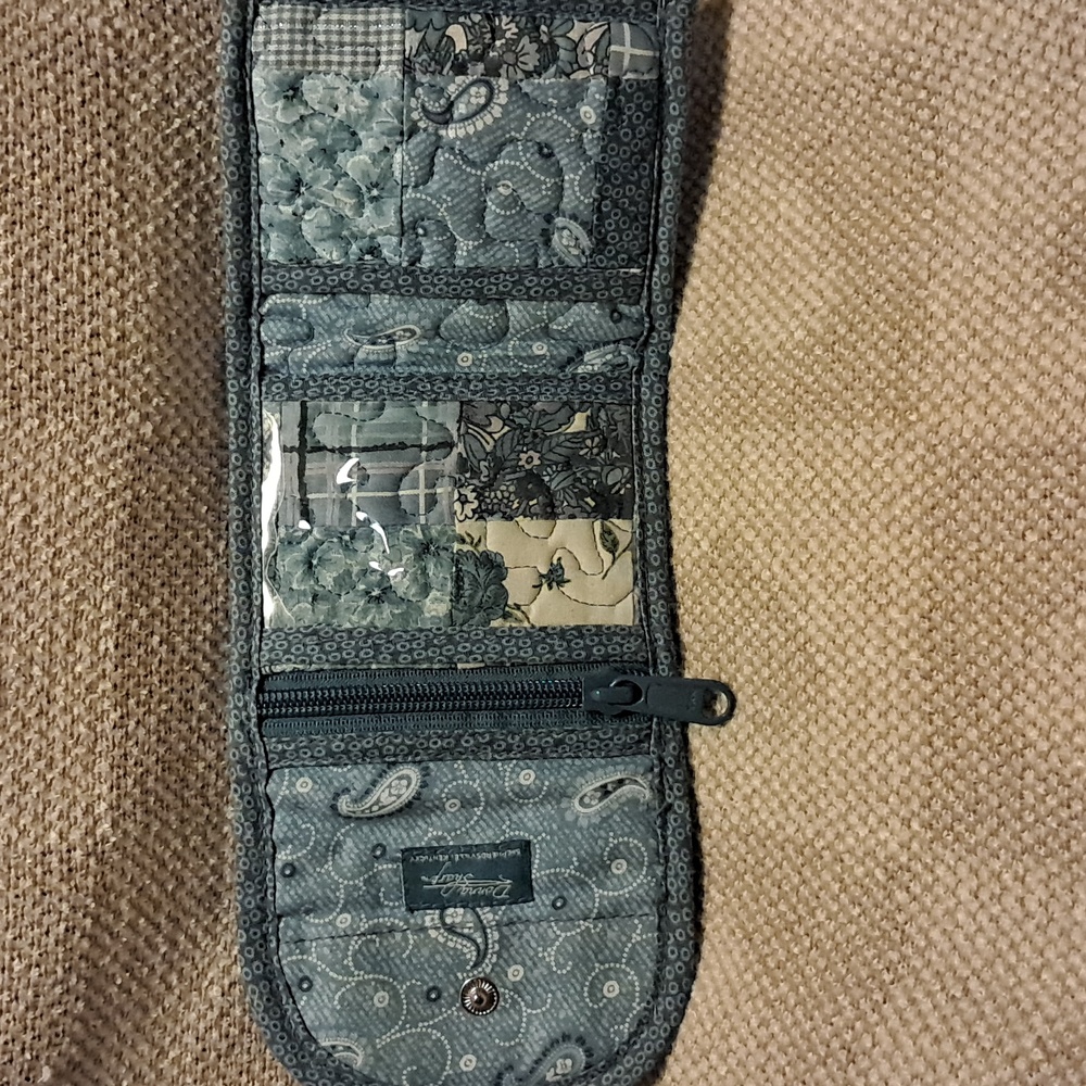 Donna Sharp Blue Patchwork Quilted Wallet - image 4